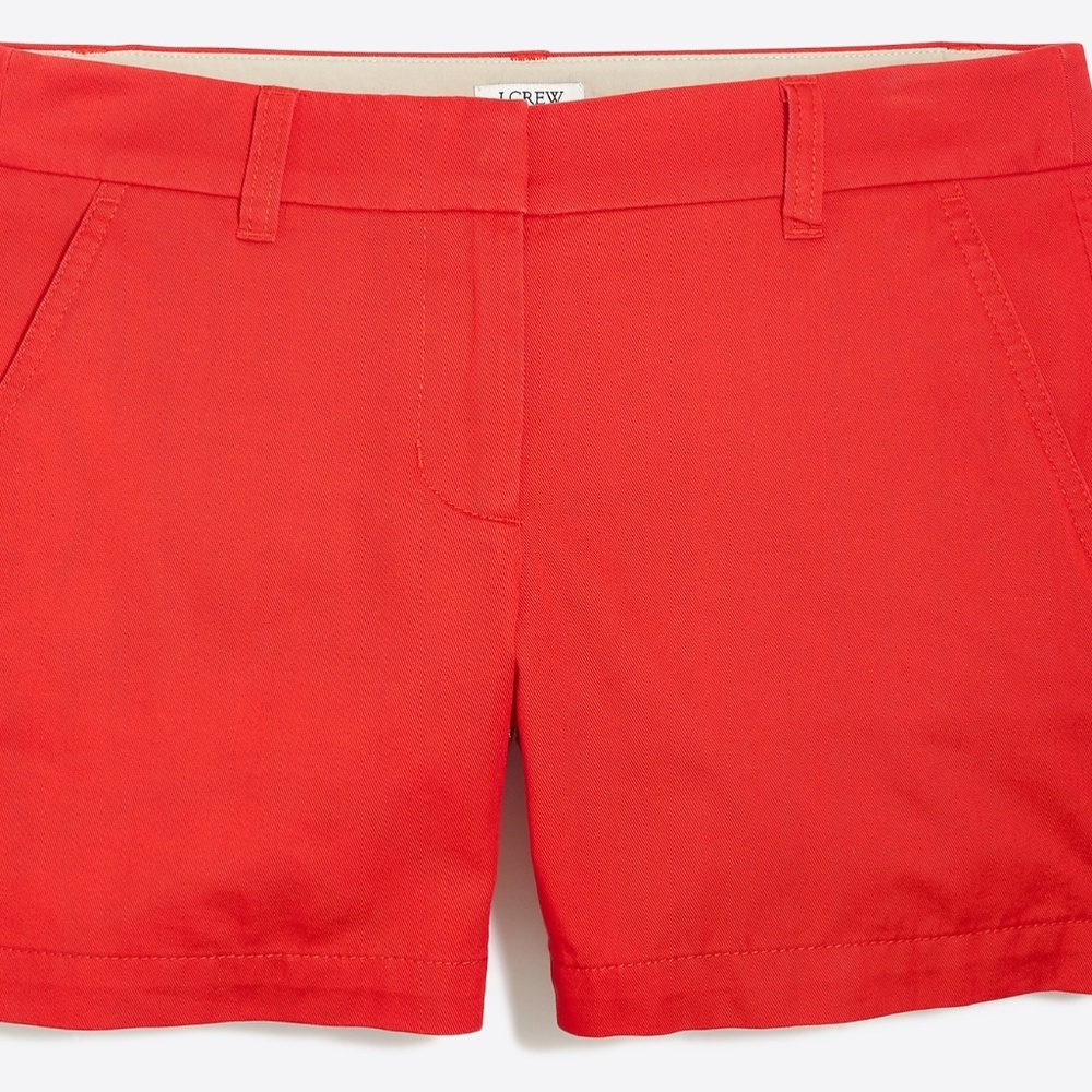 J Crew 5" chino shorts in chili
